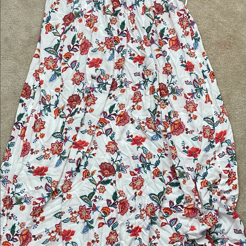 Forever 21 floral white dress